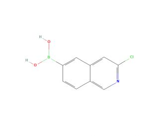 3-Chloroisoquinoline-6-boronic acid (CAS 1800483-72-0) - chemical structure image