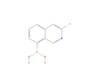 3-Chloroisoquinoline-8-boronic acid (CAS 2096333-80-9) - chemical structure image