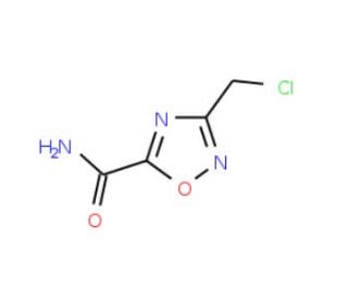 3-(chloromethyl)-1,2,4-oxadiazole-5-carboxamide (CAS 25977-21-3) - chemical structure image
