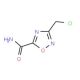3-(chloromethyl)-1,2,4-oxadiazole-5-carboxamide (CAS 25977-21-3) - chemical structure image