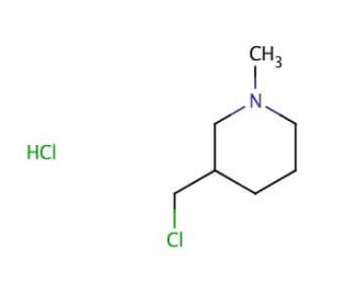 3-Chloromethyl-1-methylpiperidine hydrochloride (CAS 66496-82-0) - chemical structure image
