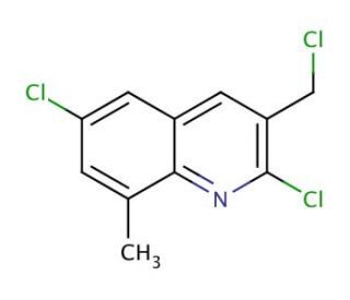 3-Chloromethyl-2,6-dichloro-8-methylquinoline (CAS 948292-19-1) - chemical structure image
