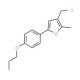 3-(Chloromethyl)-2-methyl-5-(4-propoxyphenyl)furan - chemical structure image