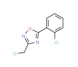 3-(chloromethyl)-5-(2-chlorophenyl)-1,2,4-oxadiazole (CAS 110704-33-1) - chemical structure image