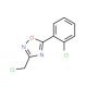 3-(chloromethyl)-5-(2-chlorophenyl)-1,2,4-oxadiazole (CAS 110704-33-1) - chemical structure image