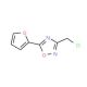 3-(chloromethyl)-5-(2-furyl)-1,2,4-oxadiazole (CAS 874816-05-4) - chemical structure image