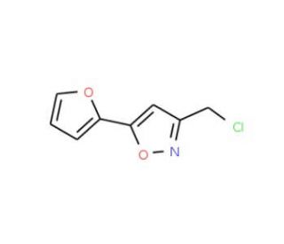 3-(chloromethyl)-5-(2-furyl)isoxazole (CAS 848658-70-8) - chemical structure image