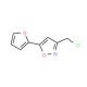 3-(chloromethyl)-5-(2-furyl)isoxazole (CAS 848658-70-8) - chemical structure image