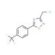 3-(Chloromethyl)-5-[4-(trifluoromethyl)phenyl]-1,2,4-oxadiazole (CAS 175205-84-2) - chemical structure image