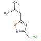 3-(Chloromethyl)-5-isobutylisoxazole (CAS 1142210-99-8) - chemical structure image