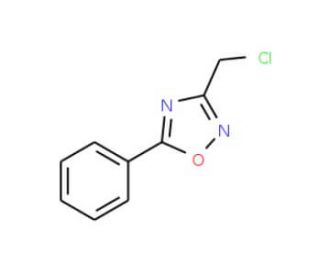 3-(Chloromethyl)-5-phenyl-1,2,4-oxadiazole (CAS 1201-68-9) - chemical structure image