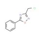 3-(Chloromethyl)-5-phenyl-1,2,4-oxadiazole (CAS 1201-68-9) - chemical structure image