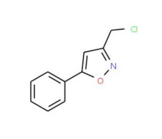3-(chloromethyl)-5-phenylisoxazole (CAS 14731-10-3) - chemical structure image