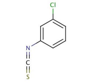 3-Chlorophenyl isothiocyanate (CAS 2392-68-9) - chemical structure image