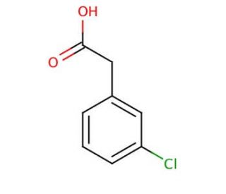 3-Chlorophenylacetic acid (CAS 1878-65-5) - chemical structure image