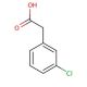 3-Chlorophenylacetic acid (CAS 1878-65-5) - chemical structure image