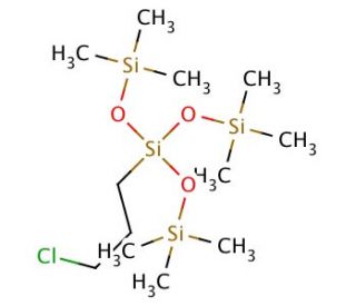 (3-Chloropropyl)tris(trimethylsiloxy)silane (CAS 18077-31-1) - chemical structure image