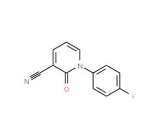 3-Cyano-1-(4-fluorophenyl)-2(1H)-pyridinone (CAS 929000-74-8) - chemical structure image