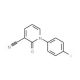3-Cyano-1-(4-fluorophenyl)-2(1H)-pyridinone (CAS 929000-74-8) - chemical structure image