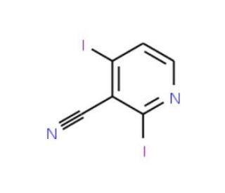 3-Cyano-2,4-diiodopyridine (CAS 827616-54-6) - chemical structure image