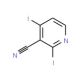 3-Cyano-2,4-diiodopyridine (CAS 827616-54-6) - chemical structure image