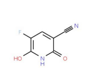 3-Cyano-2,6-dihydroxy-5-fluoropyridine (CAS 113237-18-6) - chemical structure image