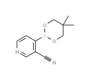 3-Cyano-4-(5,5-Dimethyl-[1,3,2]dioxaborinan-2-yl)pyridine (CAS 868944-73-4) - chemical structure image