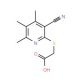 [(3-cyano-4,5,6-trimethylpyridin-2-yl)thio]acetic acid - chemical structure image