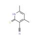 3-Cyano-4,6-dimethyl-2-mercaptopyridine (CAS 54585-47-6) - chemical structure image