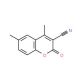 3-Cyano-4,6-dimethylcoumarin (CAS 56394-28-6) - chemical structure image