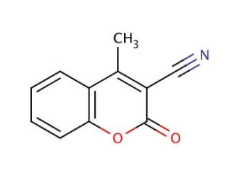 3-Cyano-4-methylcoumarin (CAS 24526-69-0) - chemical structure image