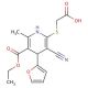 {[3-cyano-5-(ethoxycarbonyl)-4-(2-furyl)-6-methyl-1,4-dihydropyridin-2-yl]thio}acetic acid - chemical structure image