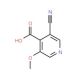 3-Cyano-5-methoxyisonicotinic acid (CAS 1138444-09-3) - chemical structure image