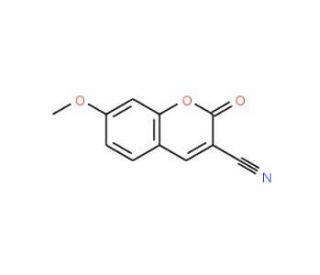 3-Cyano-7-methoxycoumarin (CAS 13229-92-0) - chemical structure image
