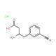 3-Cyano-D-beta-homophenylalanine hydrochloride (CAS 269726-82-1) - chemical structure image