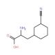 3-Cyano-D-phenylalanine (CAS 263396-43-6) - chemical structure image