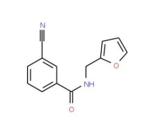3-cyano-N-(2-furylmethyl)benzamide - chemical structure image
