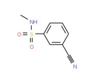 3-cyano-N-methylbenzenesulfonamide (CAS 56542-62-2) - chemical structure image