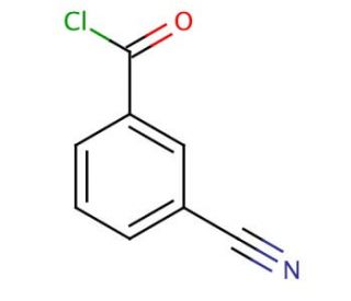 3-Cyanobenzoyl chloride (CAS 1711-11-1) - chemical structure image