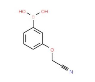 3-Cyanomethoxyphenylboronic acid (CAS 947533-25-7) - chemical structure image