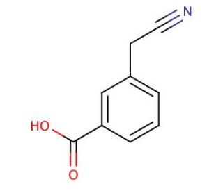 3-(cyanomethyl)benzoic acid (CAS 5689-33-8) - chemical structure image