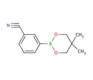 (3-Cyanophenyl)boronic acid, neopentyl glycol ester (CAS 214360-45-9) - chemical structure image