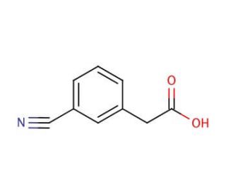 3-Cyanophenylacetic acid (CAS 1878-71-3) - chemical structure image
