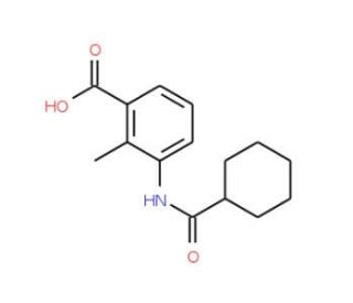 3-(Cyclohexanecarbonyl-amino)-2-methyl-benzoic acid - chemical structure image