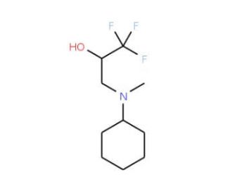 3-[Cyclohexyl(methyl)amino]-1,1,1-trifluoro-2-propanol - chemical structure image