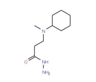 3-[Cyclohexyl(methyl)amino]propanohydrazide - chemical structure image