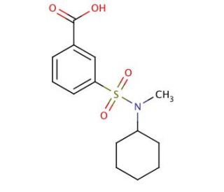 3-(Cyclohexyl-methyl-sulfamoyl)-benzoic acid - chemical structure image