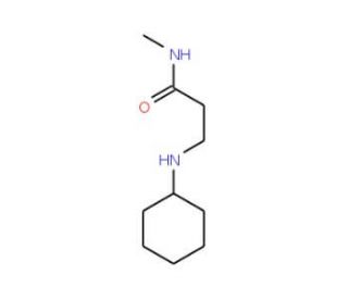 3-(Cyclohexylamino)-N-methylpropanamide - chemical structure image