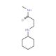 3-(Cyclohexylamino)-N-methylpropanamide - chemical structure image