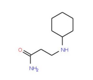 3-(Cyclohexylamino)propanamide - chemical structure image